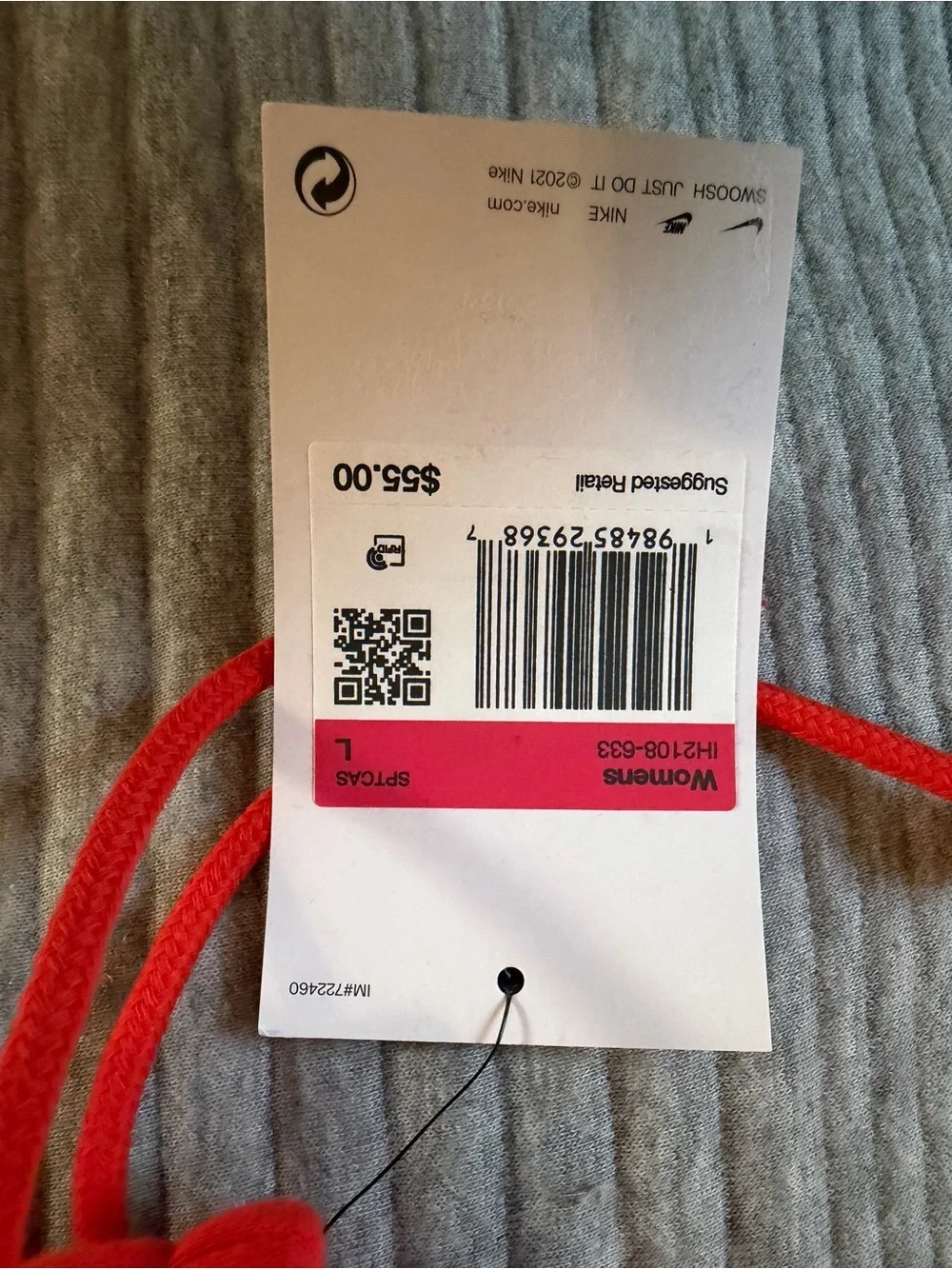 Nike Red Athletic Skirt with White Swoosh